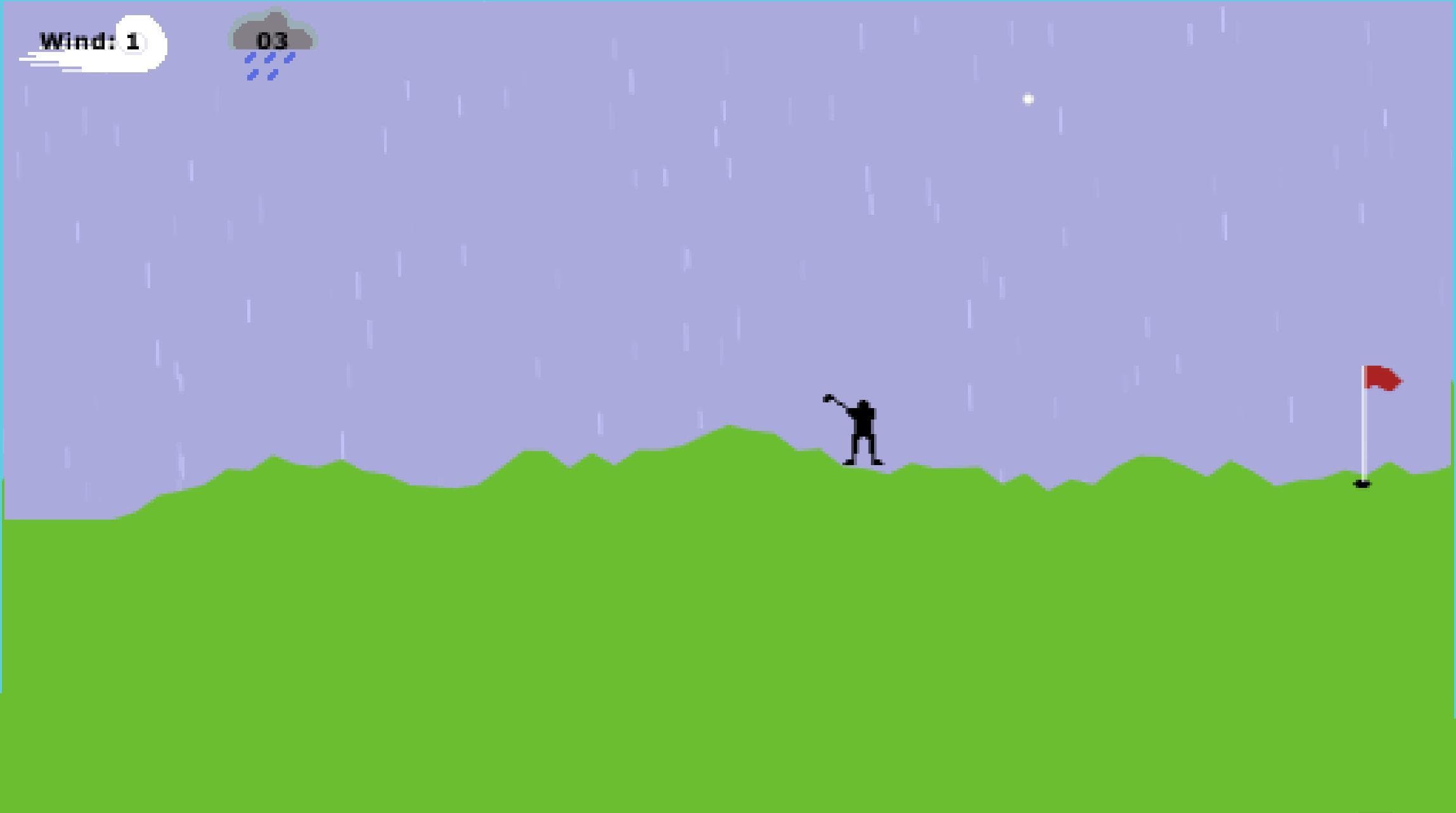 Bad Weather Golfing