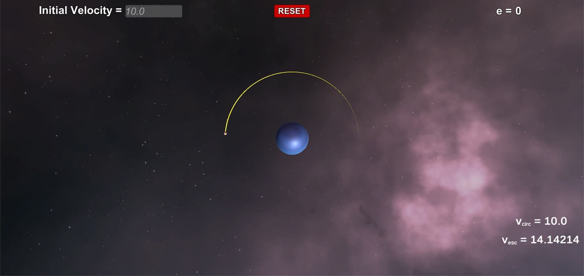 Two-Body Orbital Motion Demo
