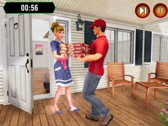 Good Pizza Food Delivery Boy